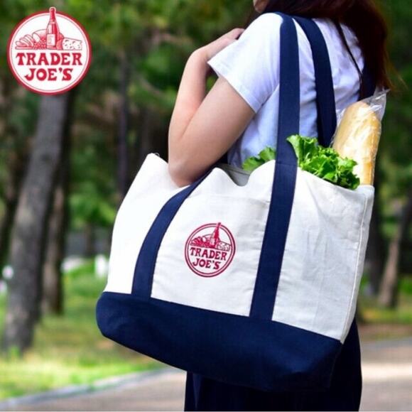 4 Trader Joe's Bags Canvas Reusable Tote/Washable Paper Bag/ 2 Citrus Jute Bags - Picture 15 of 16